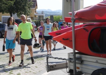Paddeln auf der Sulm am 30. Juli 2021